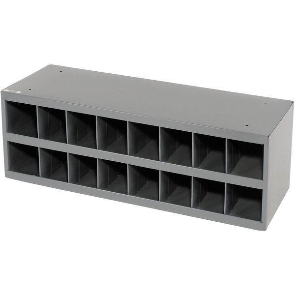 Durham Steel Storage Parts Bin Cabinet, Open Front, 33-3/4x11-1/2x11-1/2, 16 Compartments 353-95